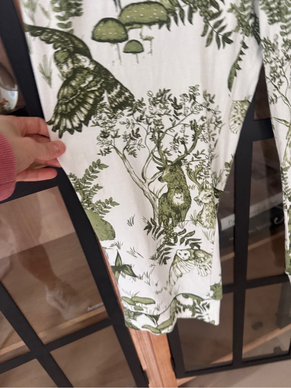 The Cat’s Pajamas Woodside Pima Knit Capri pants modal deer toile owl forest - Picture 8 of 12